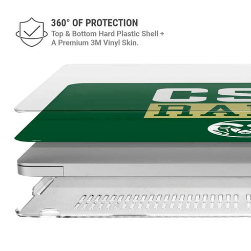 Colorado State University CSU Rams MacBook Air 15in (2023-2025) Case plus Skin